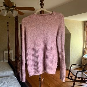 American Eagle blush pink mock sweater
